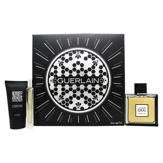 GUERLAIN L'Homme Ideal Gift Set 100ml Eau De Toilette + 75ml Shower Gel