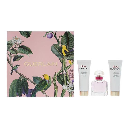 GUERLAIN Mon Guerlain Bloom Of Rose Gift Set: Eau De Toilette 50ml Body Cream 75ml Shower Gel 75ml