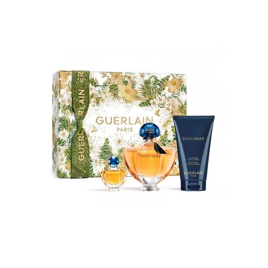 GUERLAIN Shalimar Eau De Parfum Women's Perfume Gift Set Spray With Body Lotion 50ml