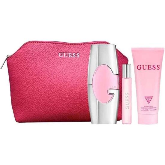 Guess Pink Set Eau De Parfum 75ml + 15ml + Blush Body Lotion 100ml + Pouch