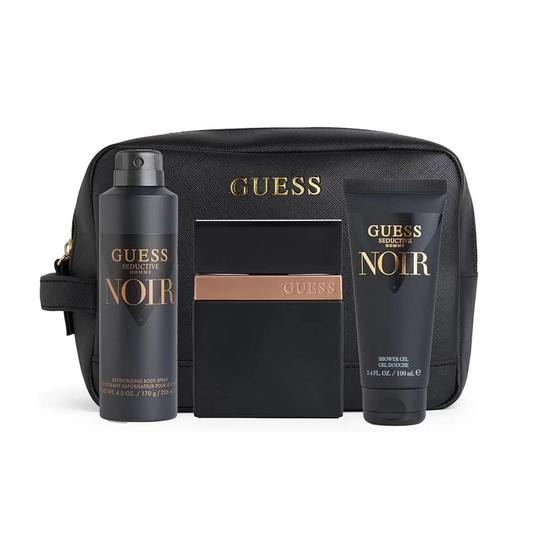 Guess Seductive Homme Noir Set EDT 100ml + Shower Gel 100ml + Body Spray 170ml + Pouch