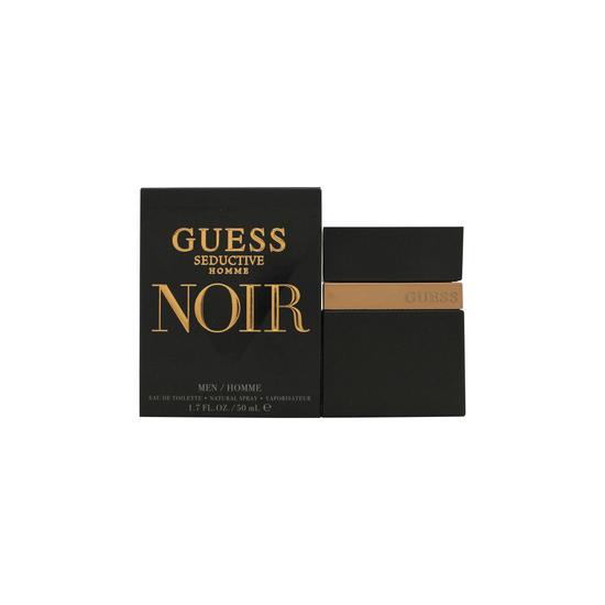 Guess Seductive Homme Noir Eau De Toilette 50ml