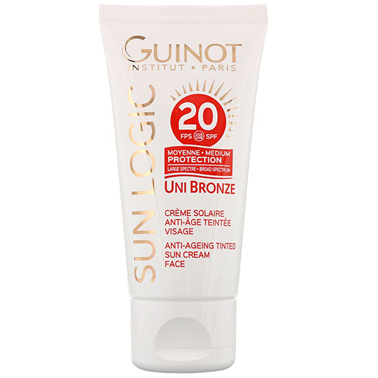 Guinot Sun Logic Uni Bronze Anti-Ageing Tinted Sun Cream Face SPF 20