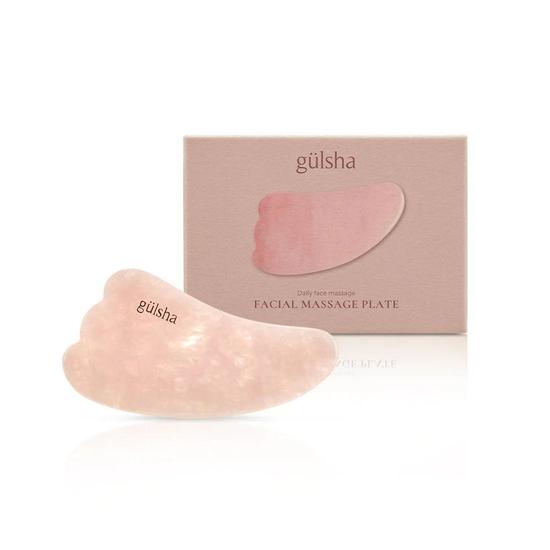 gulsha Facial Massage Plate Rose Quartz / Pink