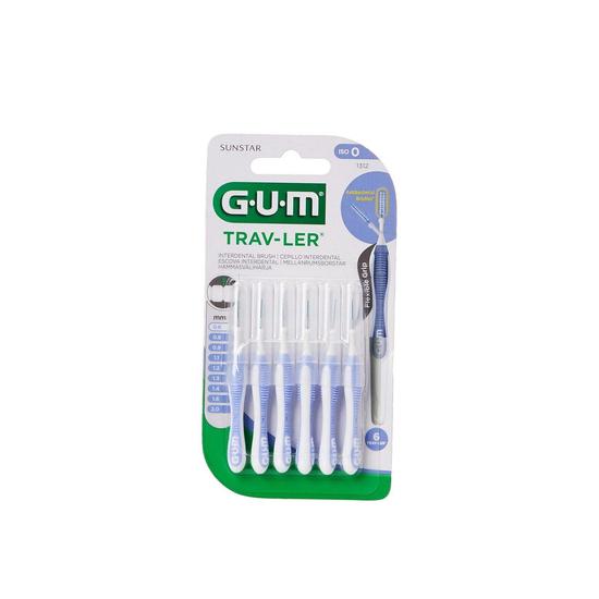 GUM Trav-Ler Interdental Brush ISO 0 x6