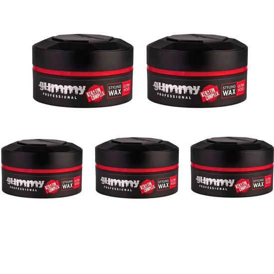 Gummy Ultra Hold Hair Styling Wax Keratin Complex Ultra Hold Packs Of 5
