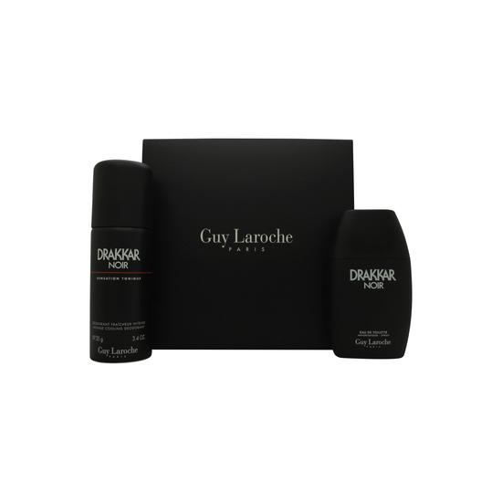 Guy Laroche Drakkar Noir Gift Set 100ml Eau De Toilette + 150ml Deodorant Spray