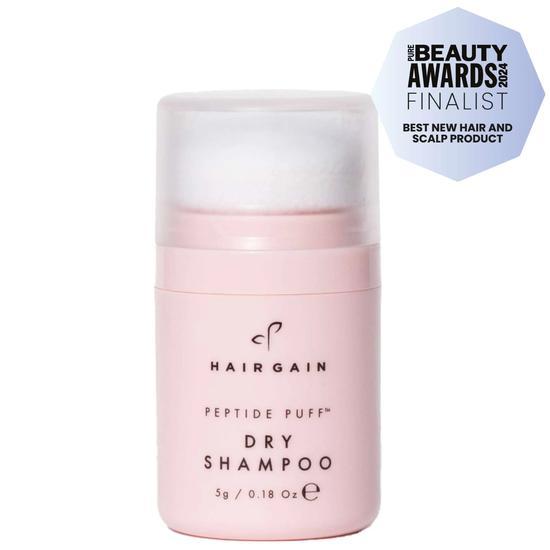 Hair Gain Peptide Puff Dry Shampoo & Scalp Massager