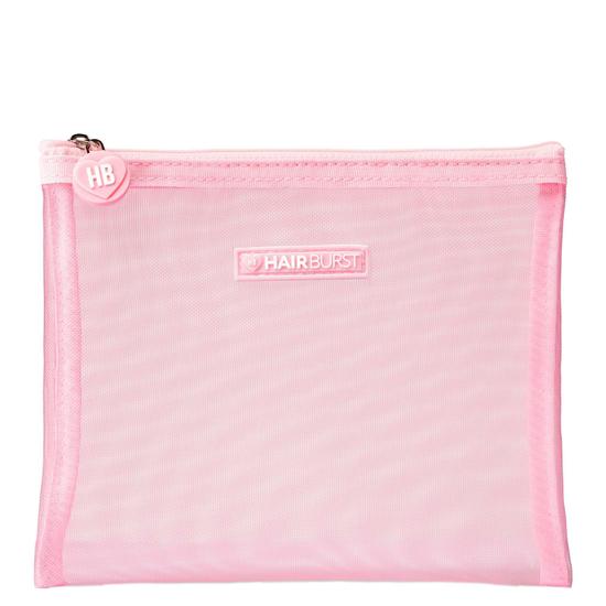 Hairburst Pink Mesh Wash Bag