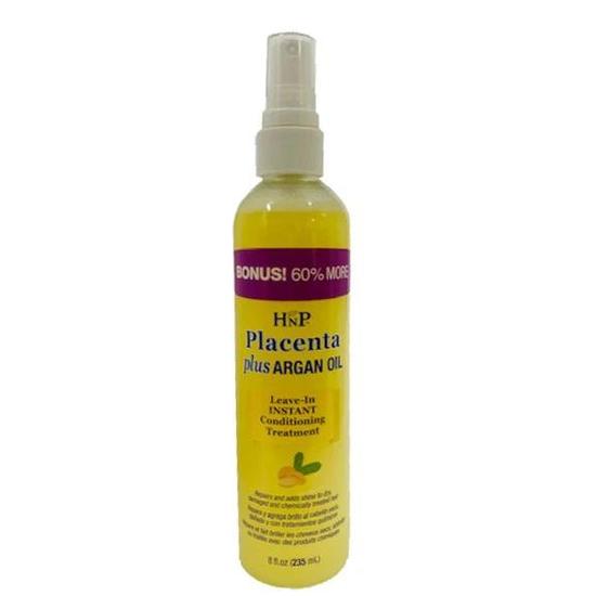 Hask HNP Placenta Plus Argan Oil Leave-In Instant Conditioning Treatment 235ml