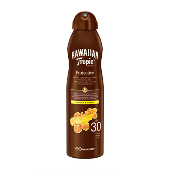 Hawaiian Tropic Protective Dry Continuous Spray Oil SPF 30 180ml