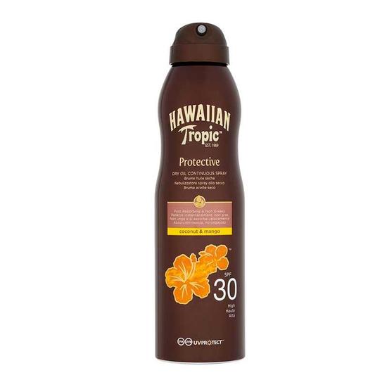 Hawaiian Tropic Protective Dry Oil Continuous Spray SPF 30 180ml