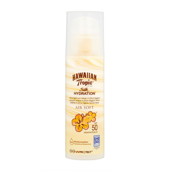 Hawaiian Tropic Silk Hydration Air Soft Ultra Light Sun Lotion SPF50 150ml