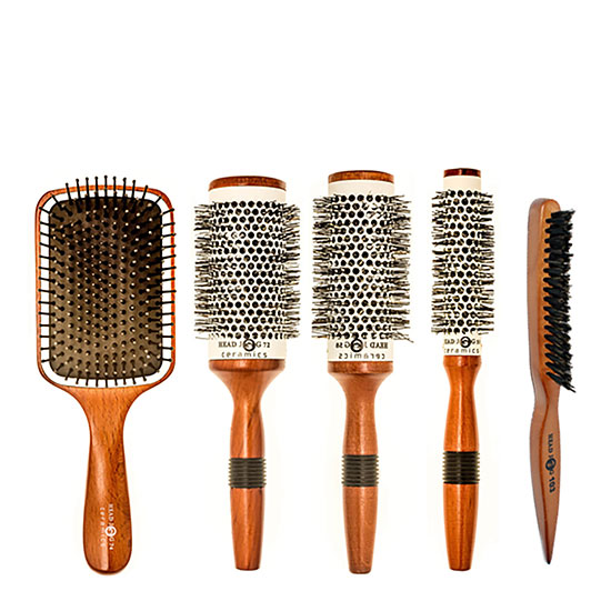 Head Jog Wood Ceramic Brush Set