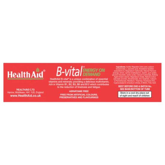 Health Aid B-Vital Effervescent Tablets 20 Tablets