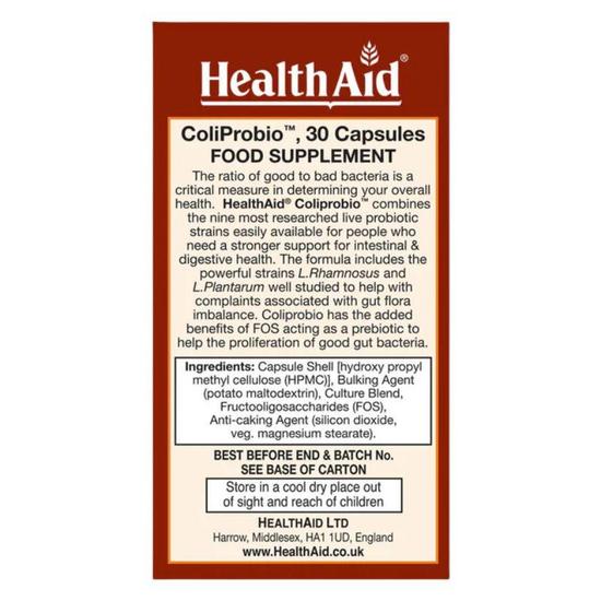 Health Aid ColiProbio 30 Billion Capsules