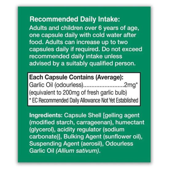 Health Aid Garlic Oil 200mg Tablets 30 Tablets