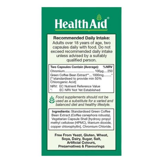 Health Aid Green Coffee Bean Extract Vegicaps 60 Vegicaps