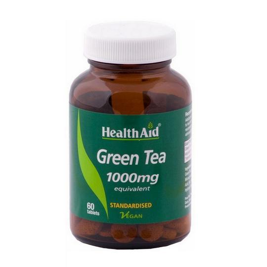 Health Aid Green Tea Extract 1000mg Tablets 60 Tablets