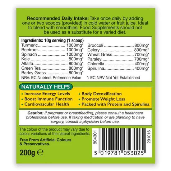 Health Aid Healthaid Supergreens Powder 200g