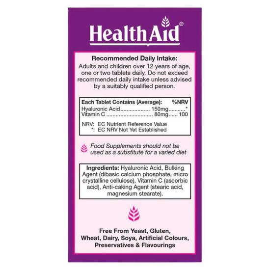 Health Aid HyaluroVit Tablets 30 Tablets