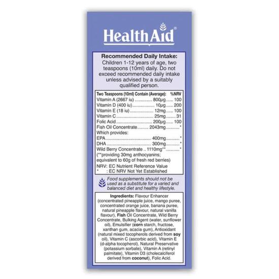 Health Aid KidzOmega Liquid 200ml