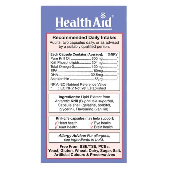 Health Aid Krill-Life Capsules 60 Capsules