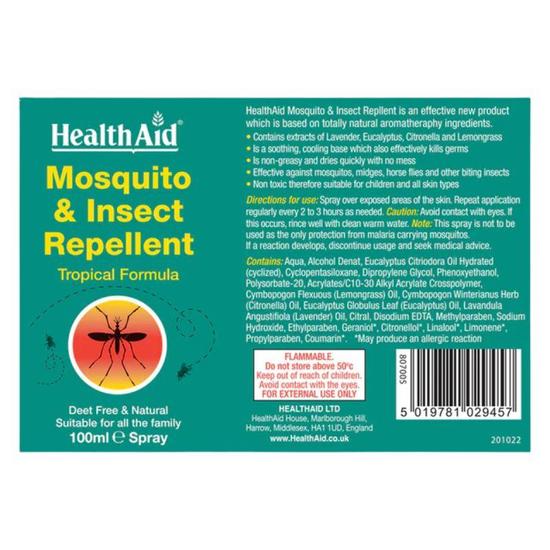 Health Aid Mosquito & Insect Repellent 100ml