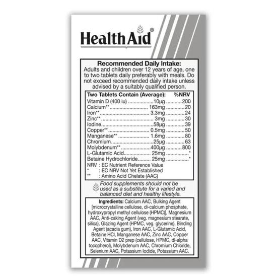 Health Aid Multi Minerals Prolonged Release Tablets 30 Tablets