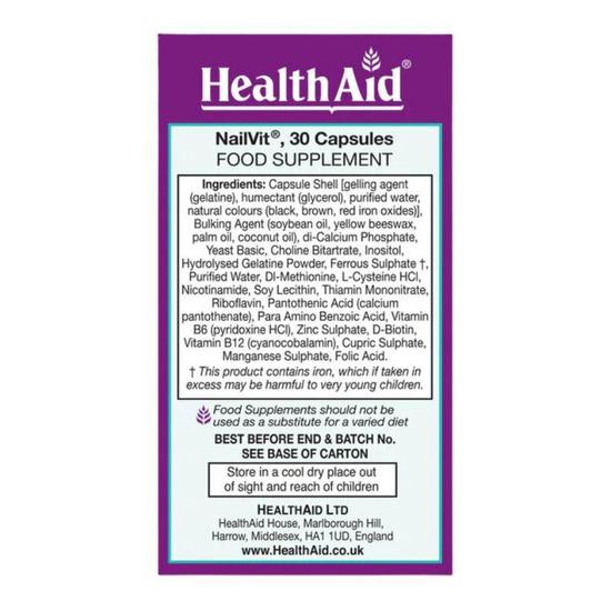 Health Aid NailVit Capsules 30 Capsules