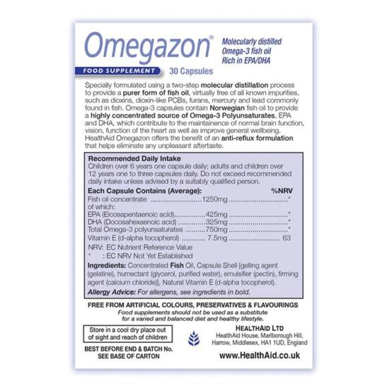 Health Aid Omegazon Capsules 30 Capsules