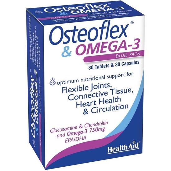 Health Aid Osteoflex & Omega-3 Capsules 60 Capsules
