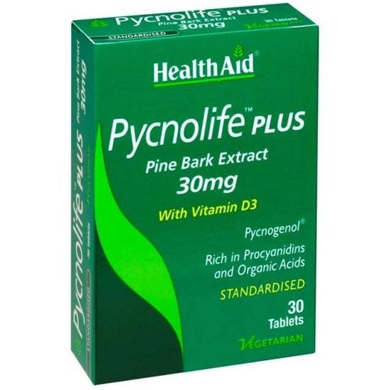 Health Aid Pycnolife Plus Tablets 30 Tablets
