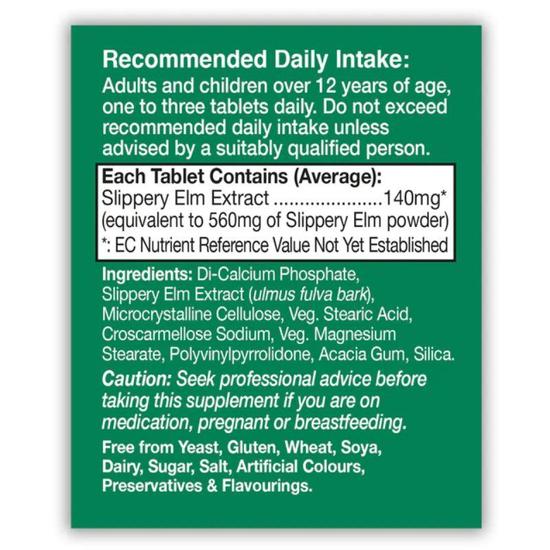 Health Aid Slippery Elm Tablets 60 Tablets