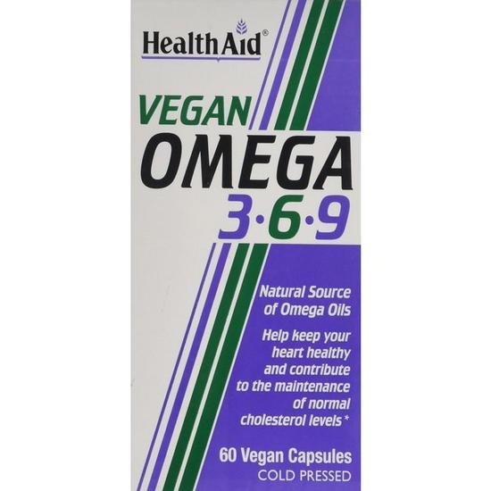 Health Aid Vegan Omega 3-6-9 Capsules 60 Capsules