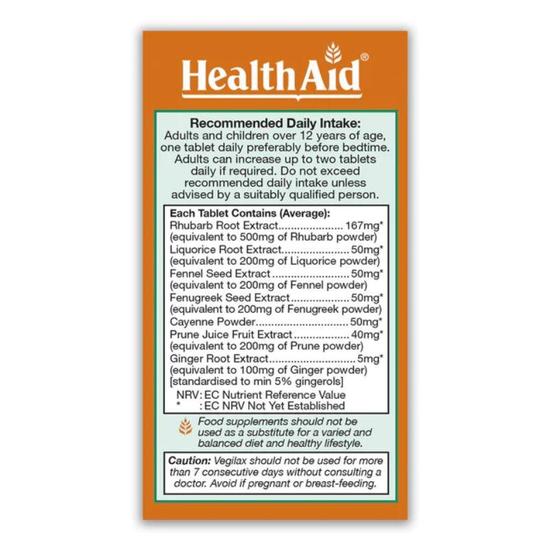 Health Aid Vegilax Tablets 30 Tablets