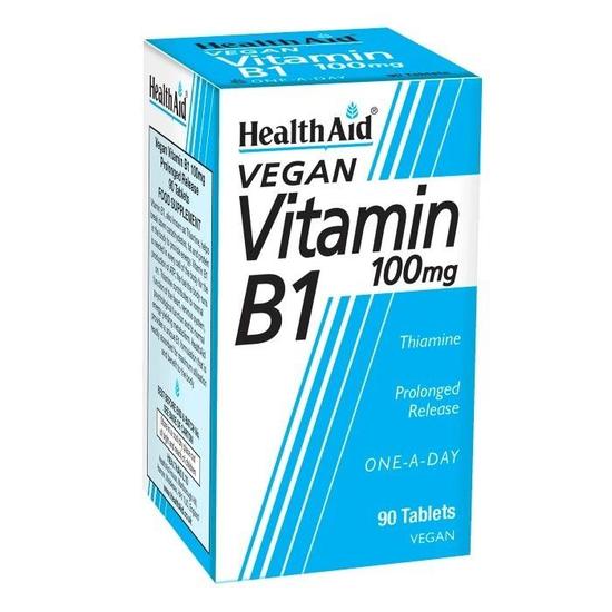 Health Aid Vitamin B1 100mg Prolonged Release Tablets 90 Tablets