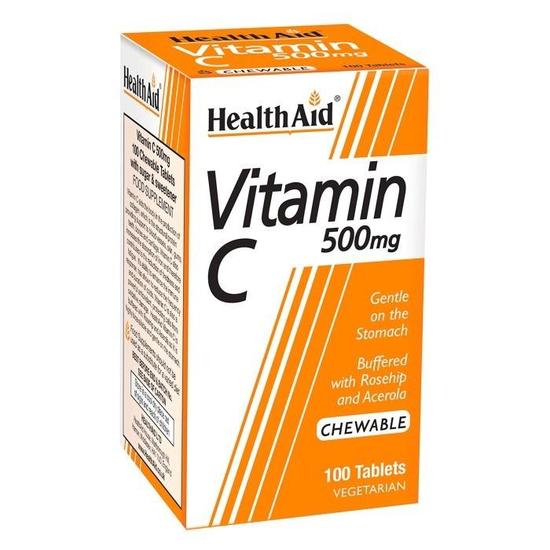 Health Aid Vitamin C 500mg Chewable Tablets 60 Tablets