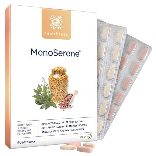 Healthspan MenoSerene Soy Isoflavones, Flaxseed & Sage Tablets