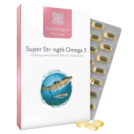 Healthspan Super Strength Omega 3 1200mg Capsules