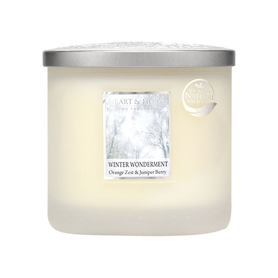 Heart & Home Ellipse Twin Wick Jar Winter Wonderland 230g