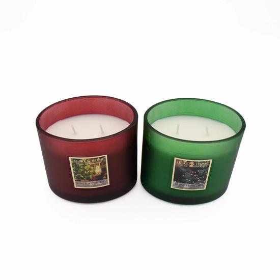 Heart & Home Home Fragrance Twin Wick Duo Candle Set Imperfect Box