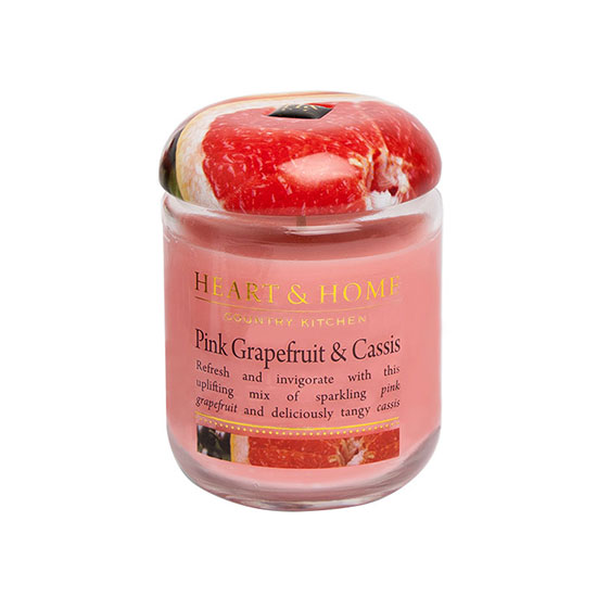 Heart & Home Pink Grapefruit & Cassis Small Candle Jar 115g