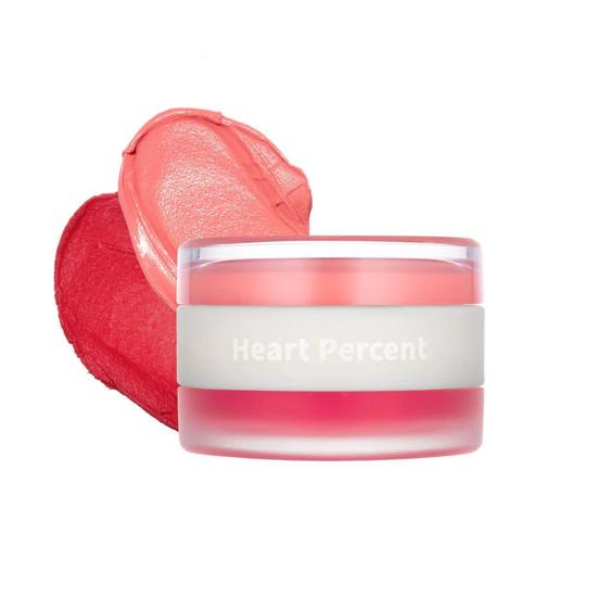 Heart Percent Dote On Mood Custom Lip & Cheek 01 APRICOT CORAL
