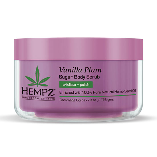 Hempz Vanilla Plum Sugar Herbal Body Scrub 176g