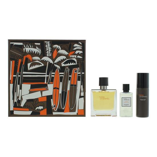 Hermès Eau De Parfum 75ml, Shaving Foam 50ml + Aftershave Lotion 40ml Gift Set 75ml