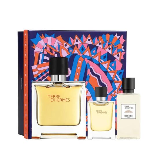 Hermès Eau De Parfum Men's Aftershave Gift Set Spray With 12.5ml Eau De Parfum + 40ml Aftershave Balm