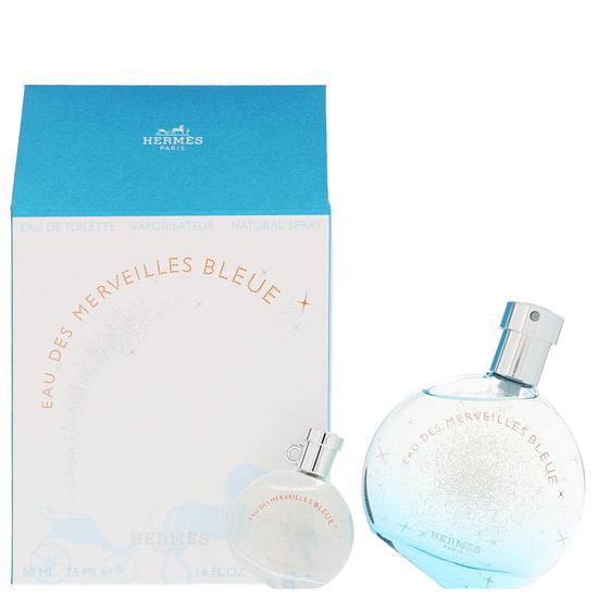 Hermès Eau Des Merveilles Bleue Eau De Toilette Spray Gift Set 50ml