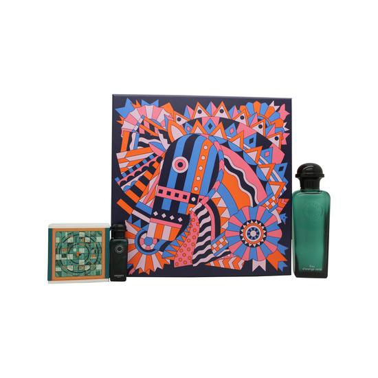 Hermès Eau d'Orange Verte Gift Set 100ml Eau De Cologne + 7.5ml Eau De Cologne + 50g Soap Bar
