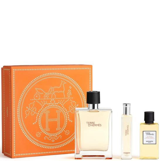 Hermès Terre D'hermes Gift Set: Eau De Toilette 100ml Eau De Toilette 15ml Hair & Body Shower Gel 40ml 3 Piece